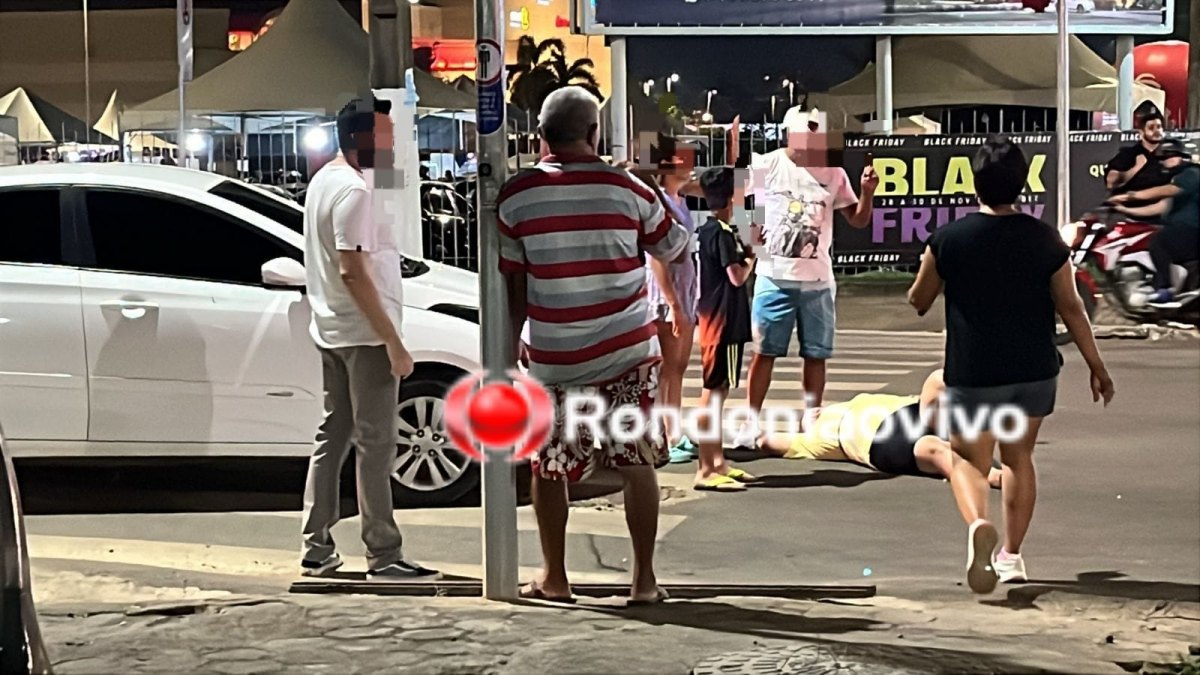 ACIDENTE: Mulher é atropelada na faixa de pedestre na Rio Madeira 