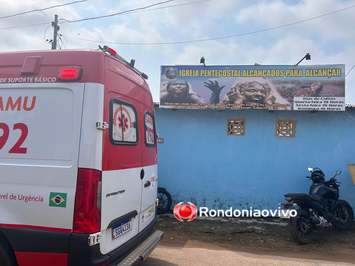 NO TEIXEIRÃO: Equipe do SAMU é acionada após homem cair do telhado de igreja 