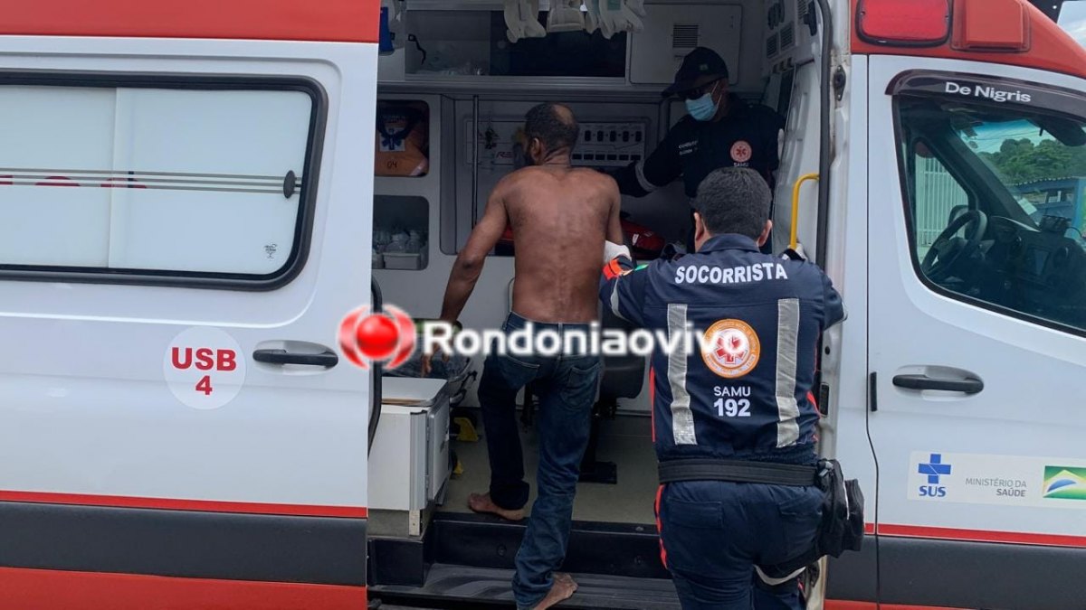 DORMINDO: Homem é espancado na calçada de comércio no Centro 