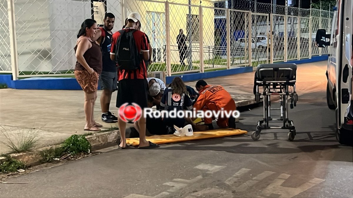 ACIDENTE: Adolescente quebra o fêmur após cair de moto na Jorge Teixeira 