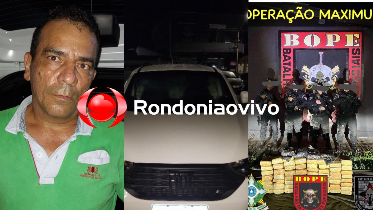 OPERAÇÃO MAXIMUS : BOPE e BPChoque prendem traficante com 64 quilos de drogas escondidas em carro