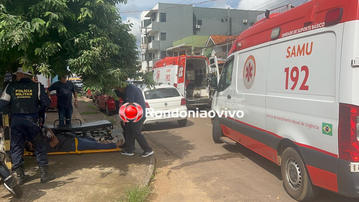 VÍDEO: Casal fica gravemente ferido; Motociclista teve fratura exposta
