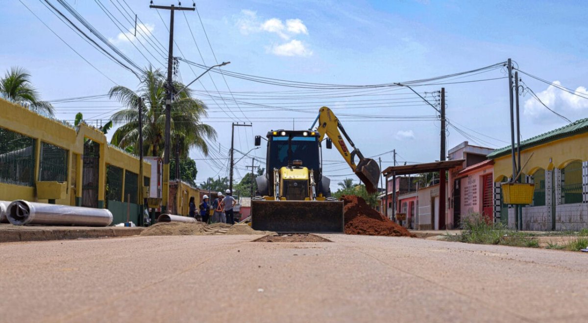 BENEFÍCIOS: Obras para distribuição de água tratada é realizada em Porto Velho e vai contemplar bairros da Capital