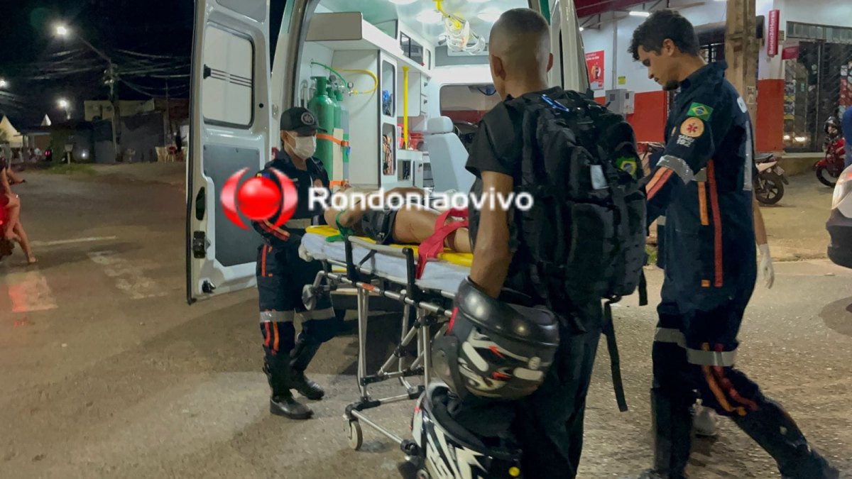 URGENTE: Quatro pessoas sofrem ferimentos após colisão entre motos na BR-364 