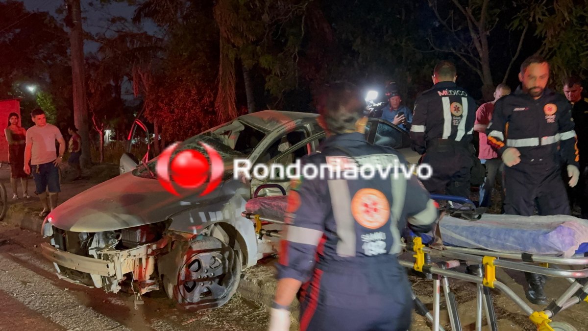 VÍDEO: Mulher fica gravemente ferida após capotamento na BR-364