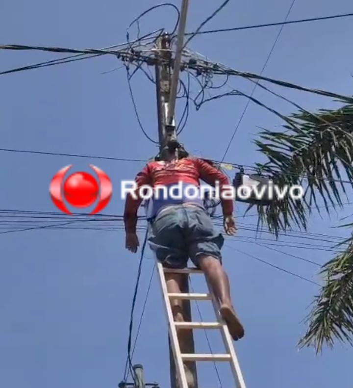 TRÁGICO: 'Léo eletricista' morre vítima de forte descarga elétrica ao subir em poste