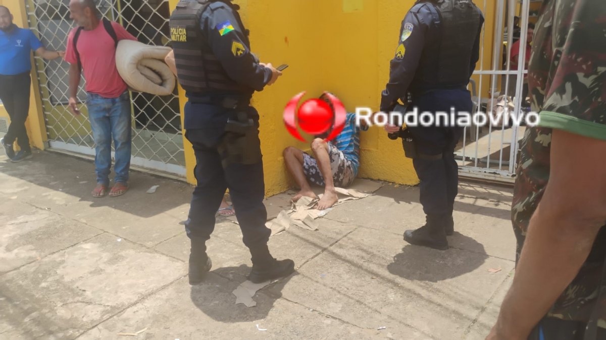 VEJA VÍDEO: Briga na fila de comida acaba em tentativa de homicídio em casa de apoio 