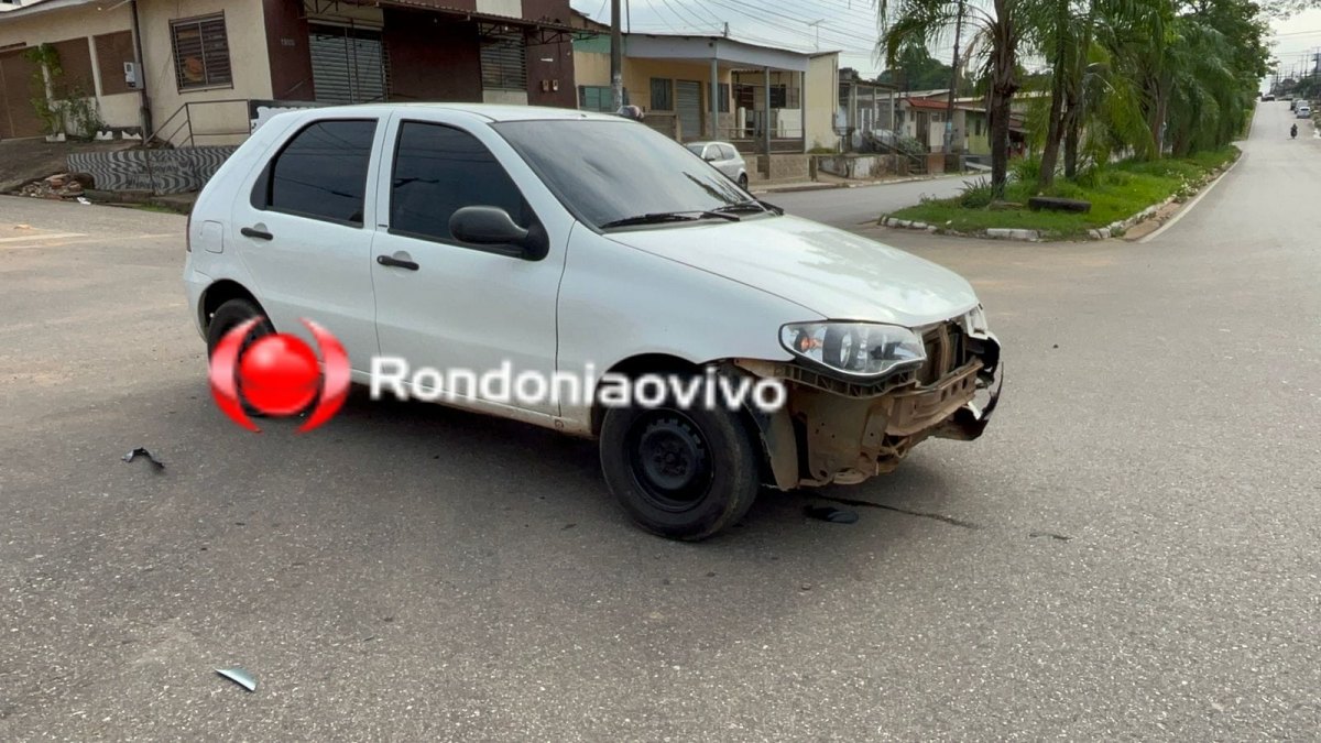 URGENTE: Condutor avança cruzamento e causa grave acidente com motociclista 