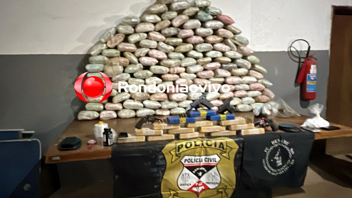 PROTETOR DAS DIVISAS: Identificados membros do CV presos com 155 quilos de drogas e quatro armas 