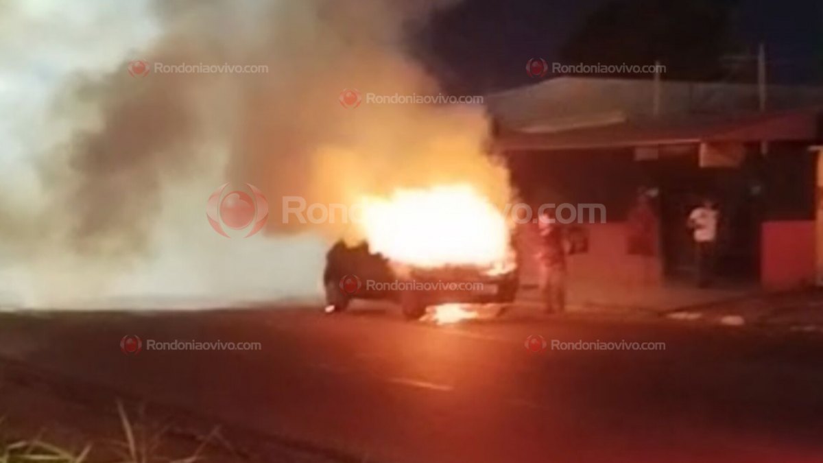 SINISTRO: Mais um carro é atingido por incêndio neste sábado em Porto Velho 