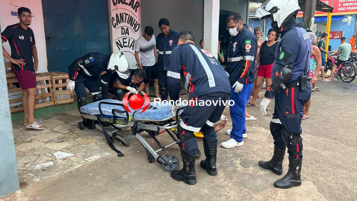 VÍDEO: Motociclista fica inconsciente em grave batida na Daniela