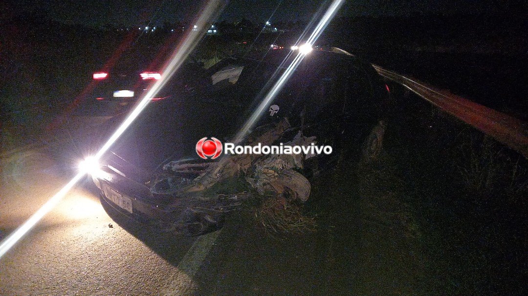 VEJA O VÍDEO: Grave colisão frontal na BR-319 entre carros deixa feridos
