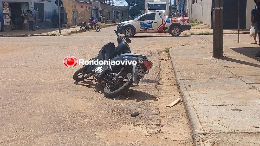 VÍDEO: Assaltante sofre fratura exposta na perna após roubo e acidente
