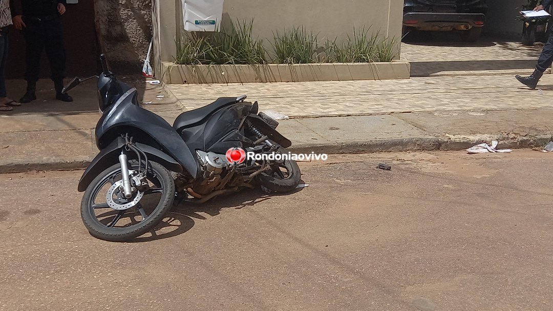 VÍDEO: Assaltante sofre fratura exposta na perna após roubo e acidente