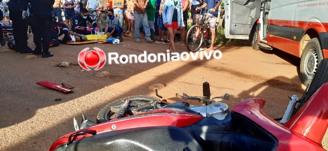 GRAVE: Mulheres ficam seriamente lesionadas em acidente envolvendo moto e carro
