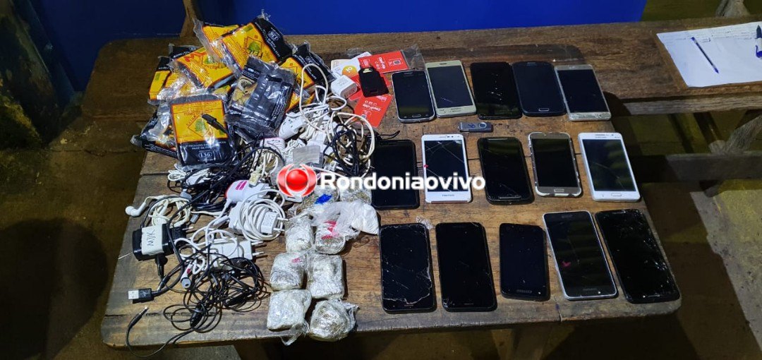 ATENTOS: Policiais penais apreendem drogas e celulares jogados para dentro de presídio