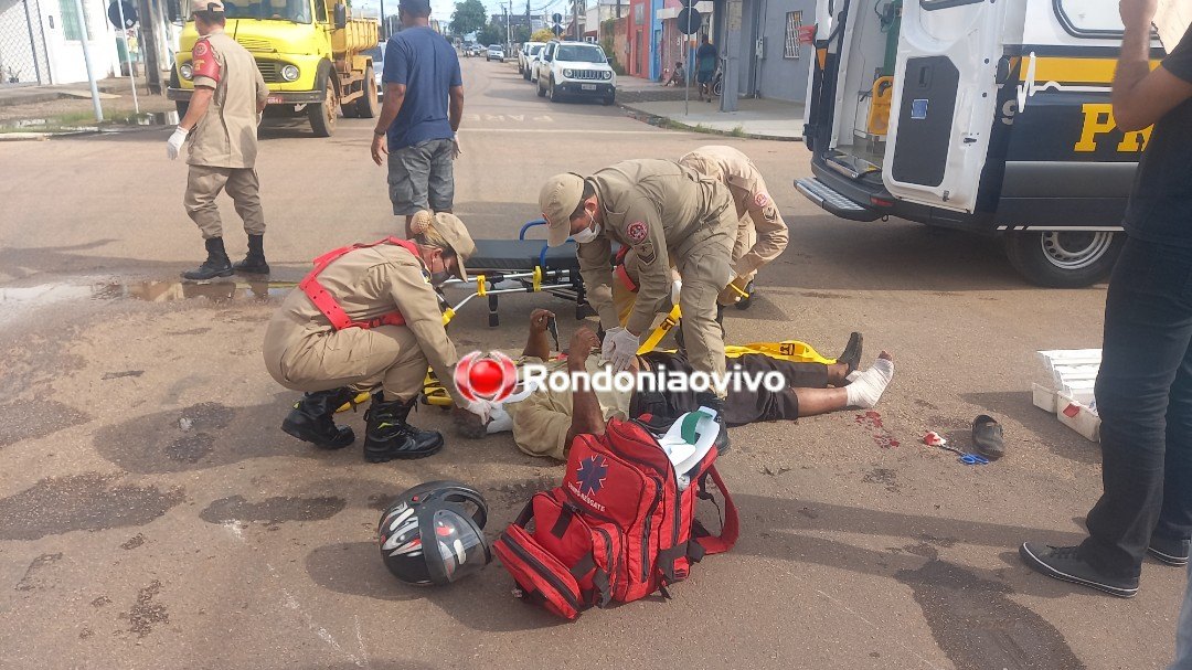 VÍDEO: Motociclista é atropelado por carro na Duque de Caxias