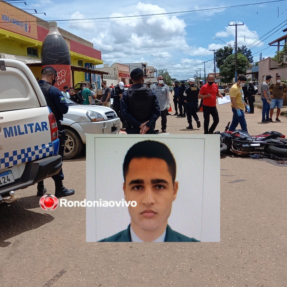 IDENTIFICADO - VÍDEO: Policial militar morre após acidente de moto contra carro