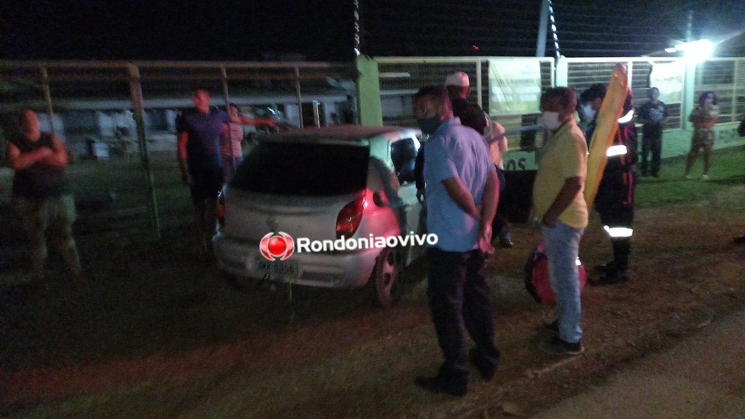 ASSISTA: Colisão grave entre carro e ônibus deixa mulher ferida