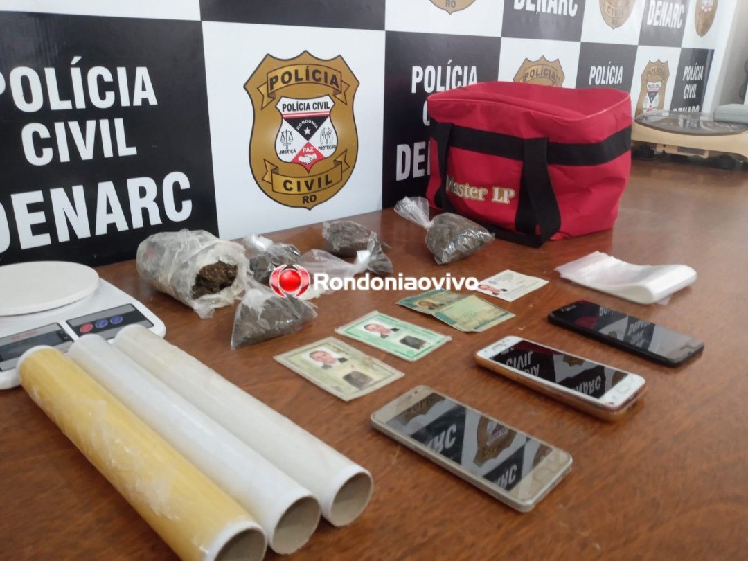 CAIU: Denarc prende foragido do Ceará com skunk em Porto Velho e documentos falsos