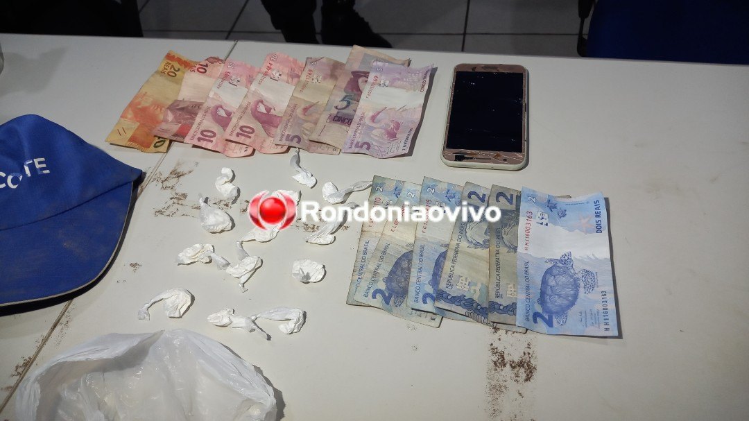 REINCIDÊNCIA: Ex-presidiário tenta escapar da PM, mas é detido por tráfico de drogas