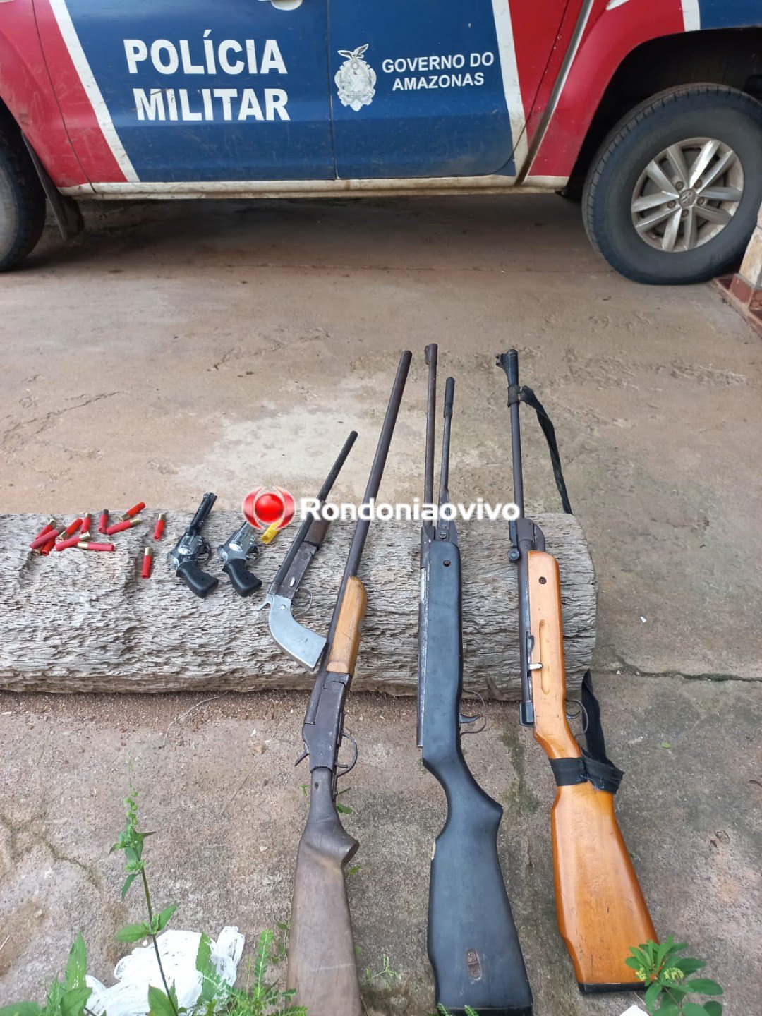 QUADRILHA: Membros de facção de Porto Velho são presos com várias armas pela PM do Amazonas