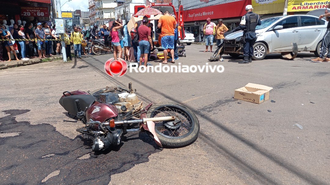 COLISÃO: Criança quebra a perna em acidente grave na 7 de Setembro