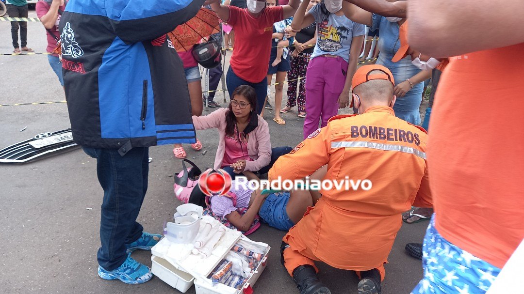 COLISÃO: Criança quebra a perna em acidente grave na 7 de Setembro