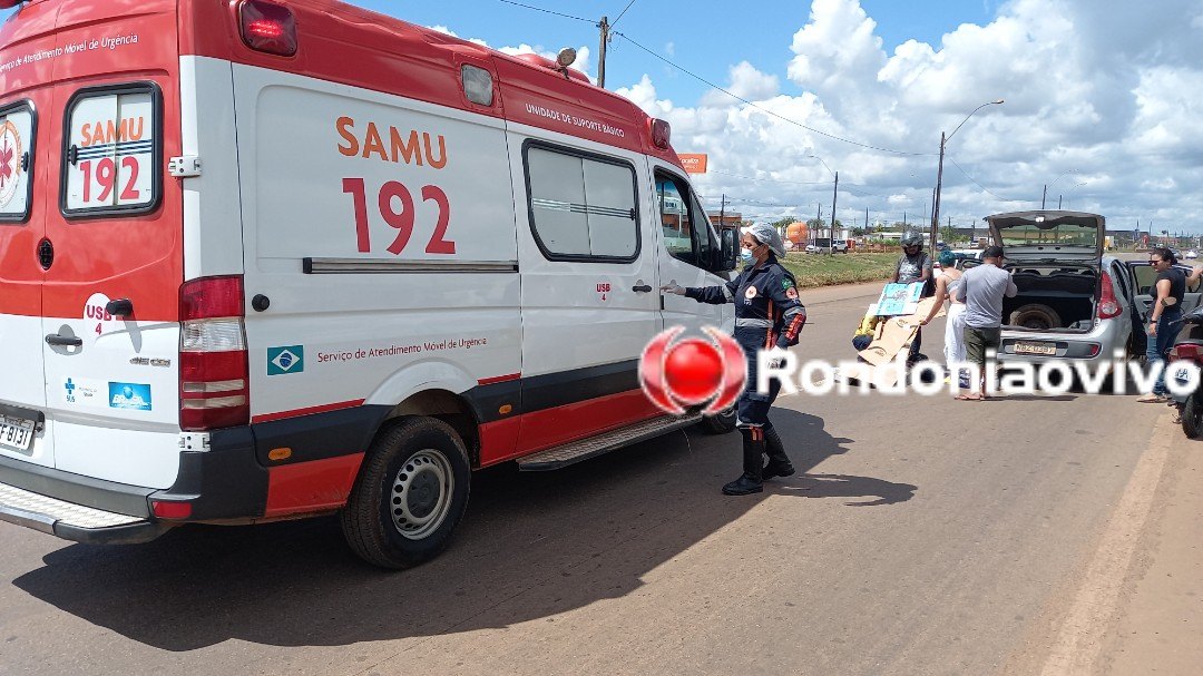 VÍDEO: Mulher em motocicleta é arrastada por carro na BR-364