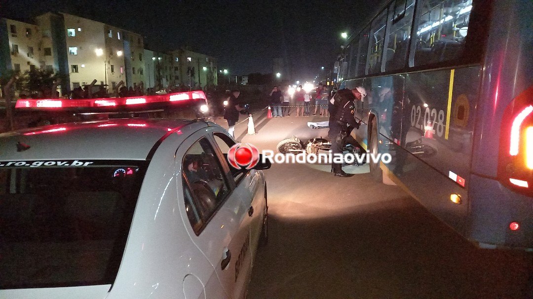 VÍDEO: Haitiano em motocicleta morre após ser atropelado por ônibus