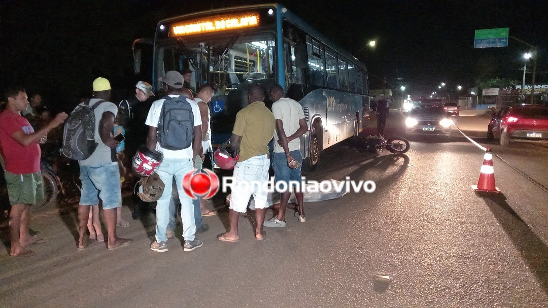 VÍDEO: Haitiano em motocicleta morre após ser atropelado por ônibus