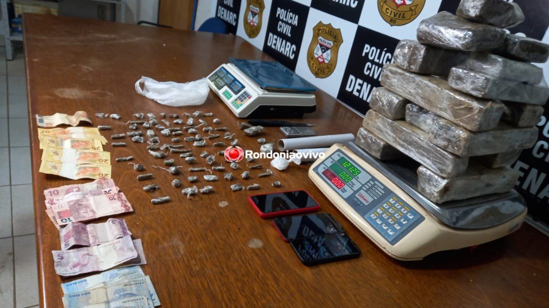 ASSISTA O VÍDEO: Denarc flagra dupla com 12 quilos de maconha enterrada em quintal de casa