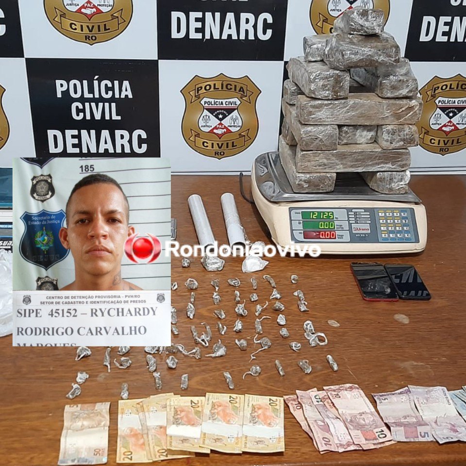 ASSISTA O VÍDEO: Denarc flagra dupla com 12 quilos de maconha enterrada em quintal de casa