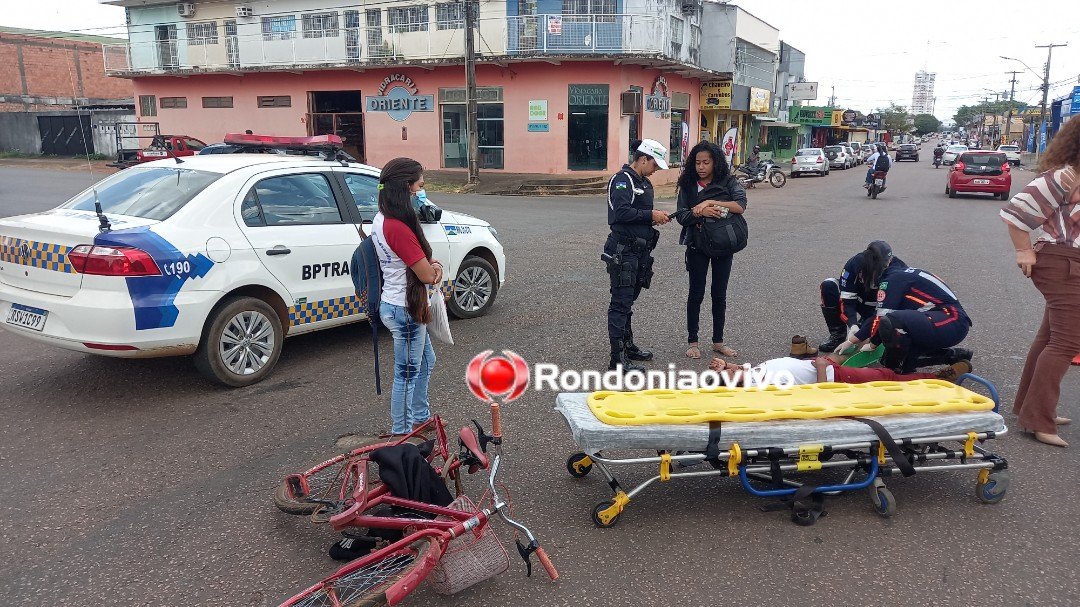 VÍDEO: Ciclista quebra a perna após colisão envolvendo caminhão na Calama