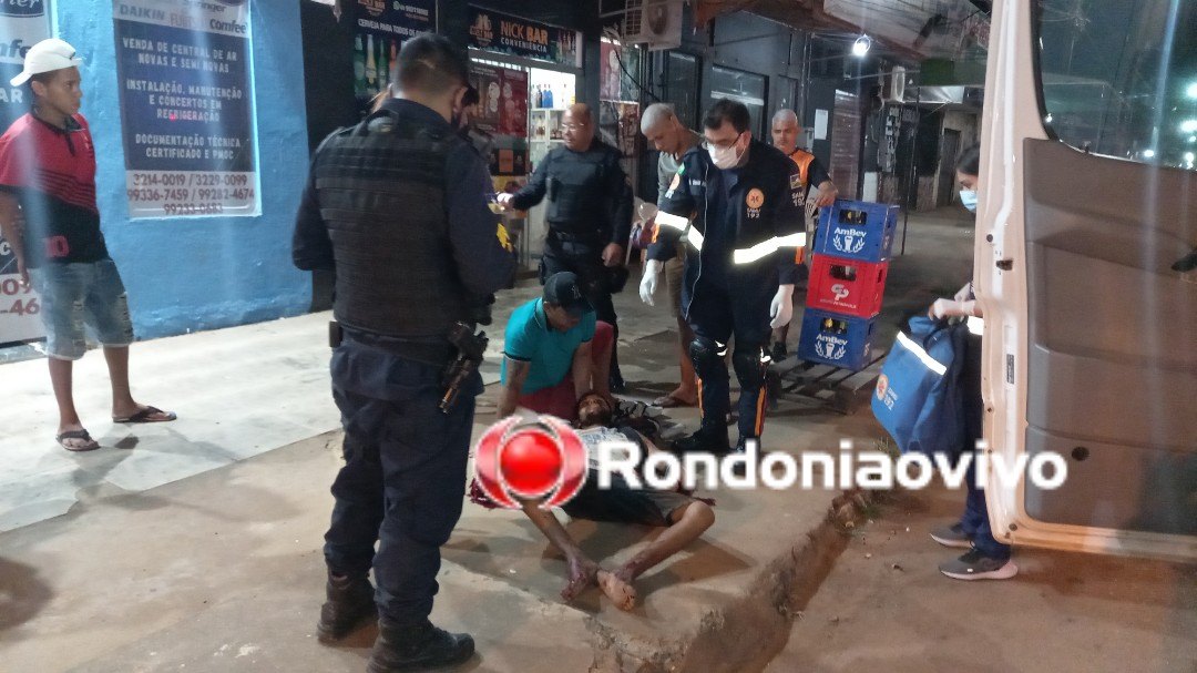 VÍDEO: Homem fica em estado grave ao ser atacado a golpes de facão