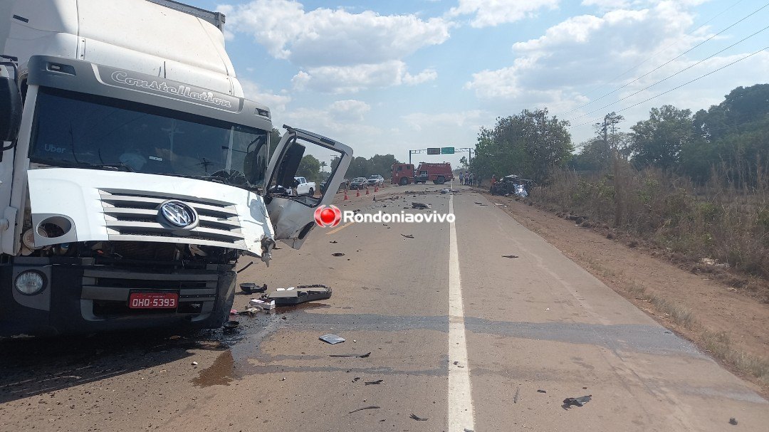 BATIDA FRONTAL: Identificado motorista que morreu em acidente na BR-364