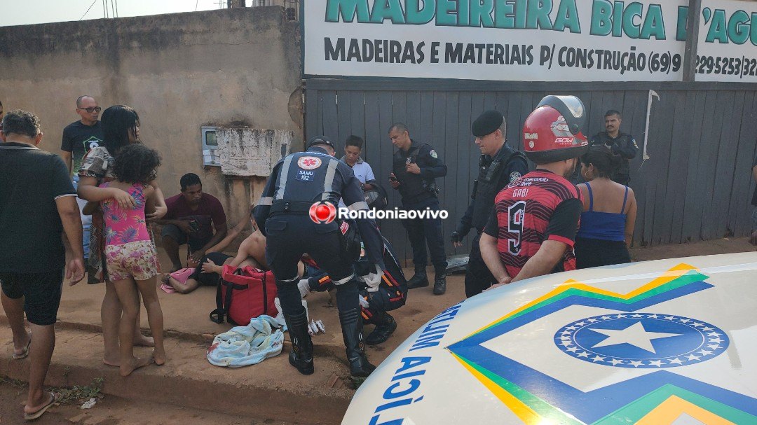 VEJA VÍDEO: Motorista foge após atropelar e deixar casal em estado grave