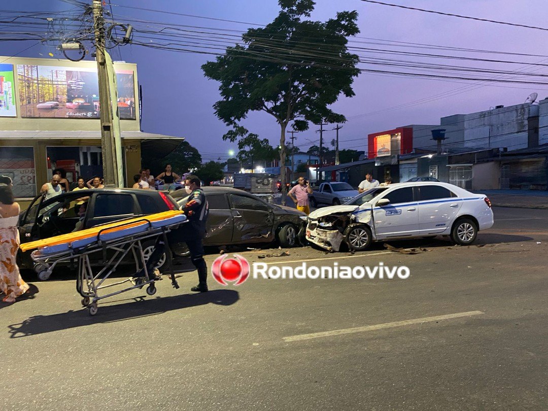 IMPRUDÊNCIA NO TRÂNSITO: Mais um grave acidente em cruzamento com a Avenida Abunã 