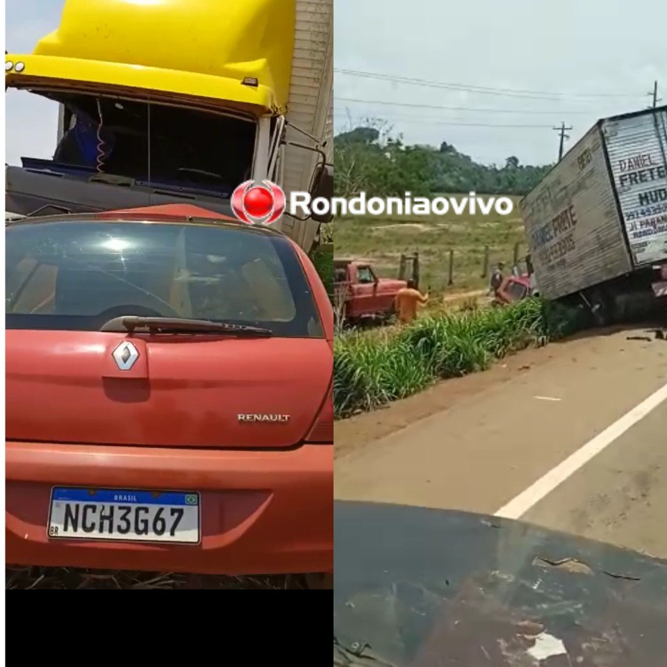 VÍDEO: Casal morre após colisão frontal entre carro e caminhão na BR-364