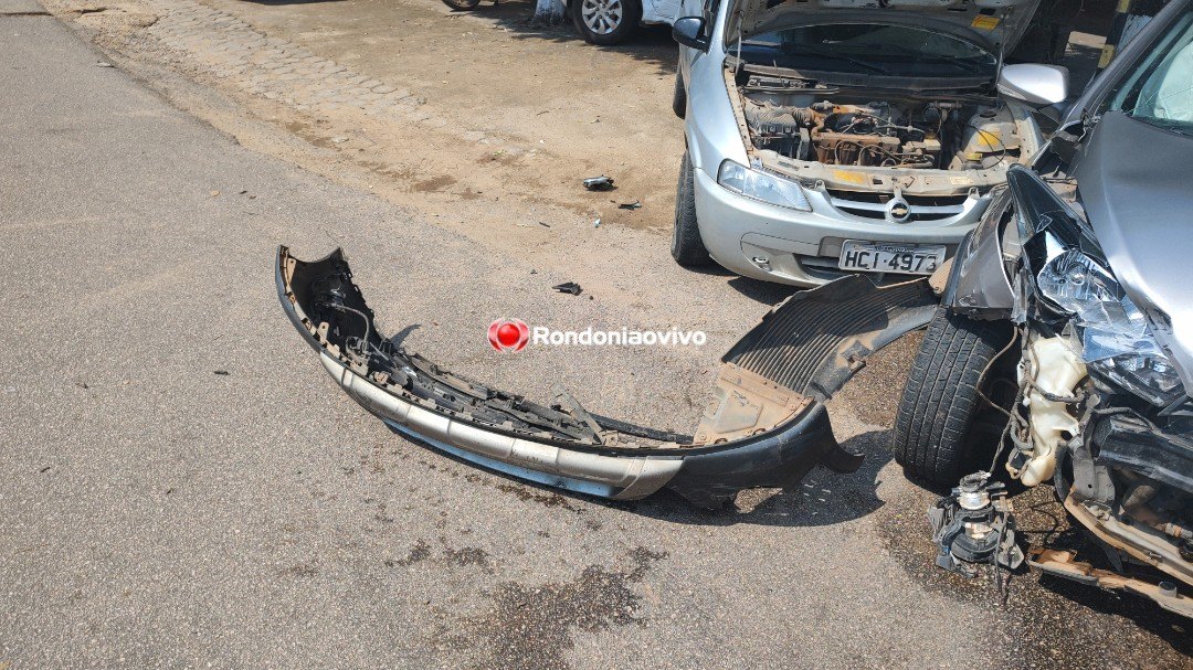 VÍDEO: Colisão entre carros na Dom Pedro II deixa mulher lesionada