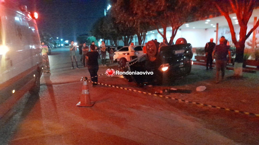 CAPOTAMENTO: Motorista de app e passageira ficam feridos após grave acidente 