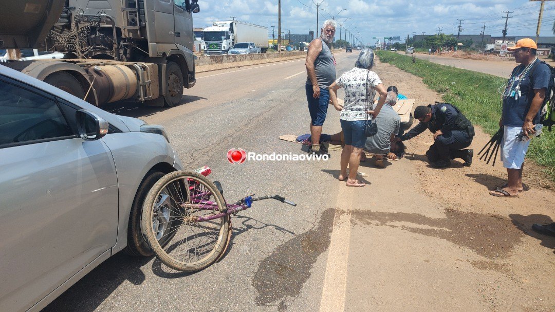 VÍDEO: Mulher é atropelada na faixa de pedestre na BR -364