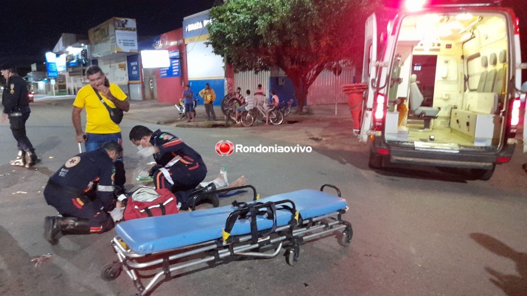 AVANÇOU: Motorista de HB20 foge após causar grave acidente com motociclista 