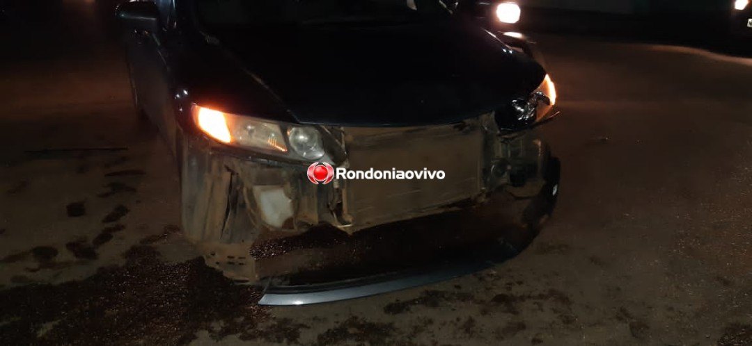 IMPRUDÊNCIA: Forte colisão entre carro e moto deixa casal ferido na Amazonas 