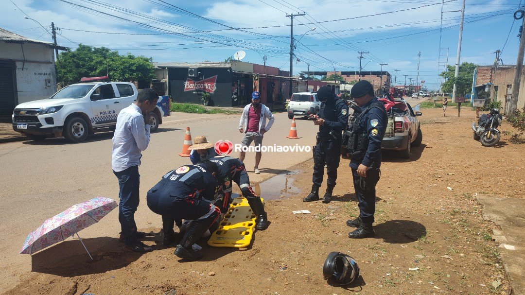 SOLTO: Vídeo mostra reboque de moto atingindo mulher em avenida da capital 