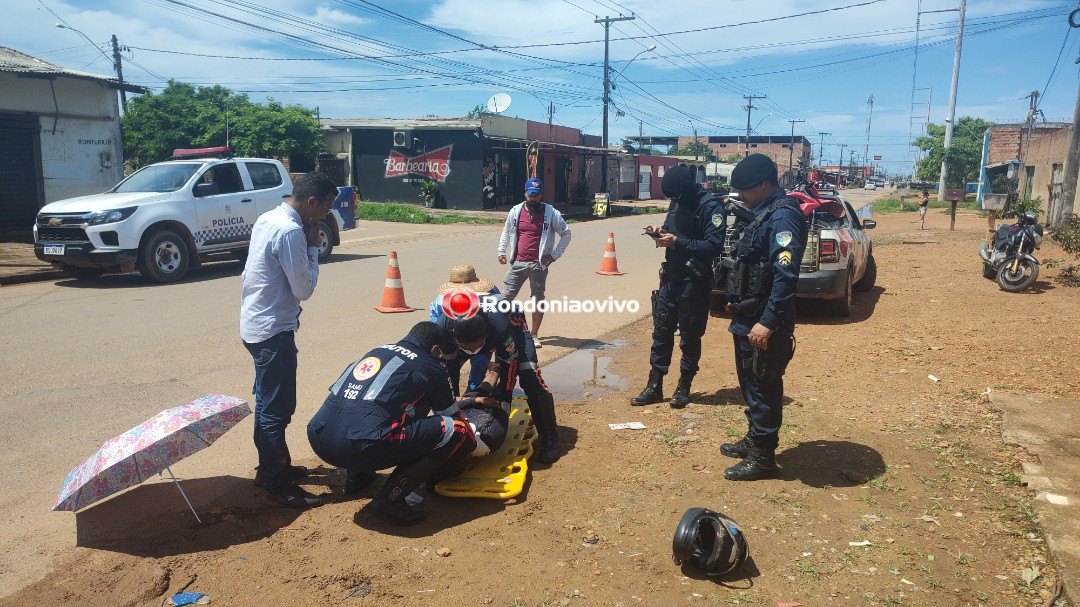 ACIDENTE: Reboque de motocicleta se solta e atinge mulher que estava em outra moto 