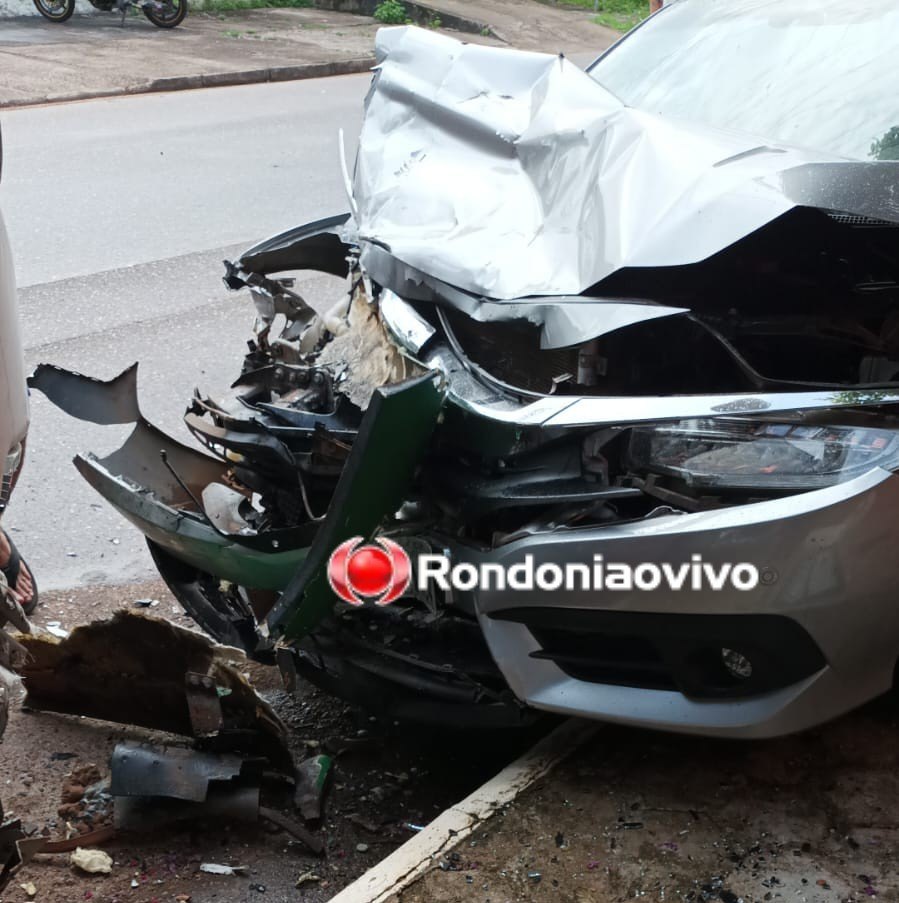 FRONTAL Motorista invade contramão e bate de frente com ônibus do IFRO