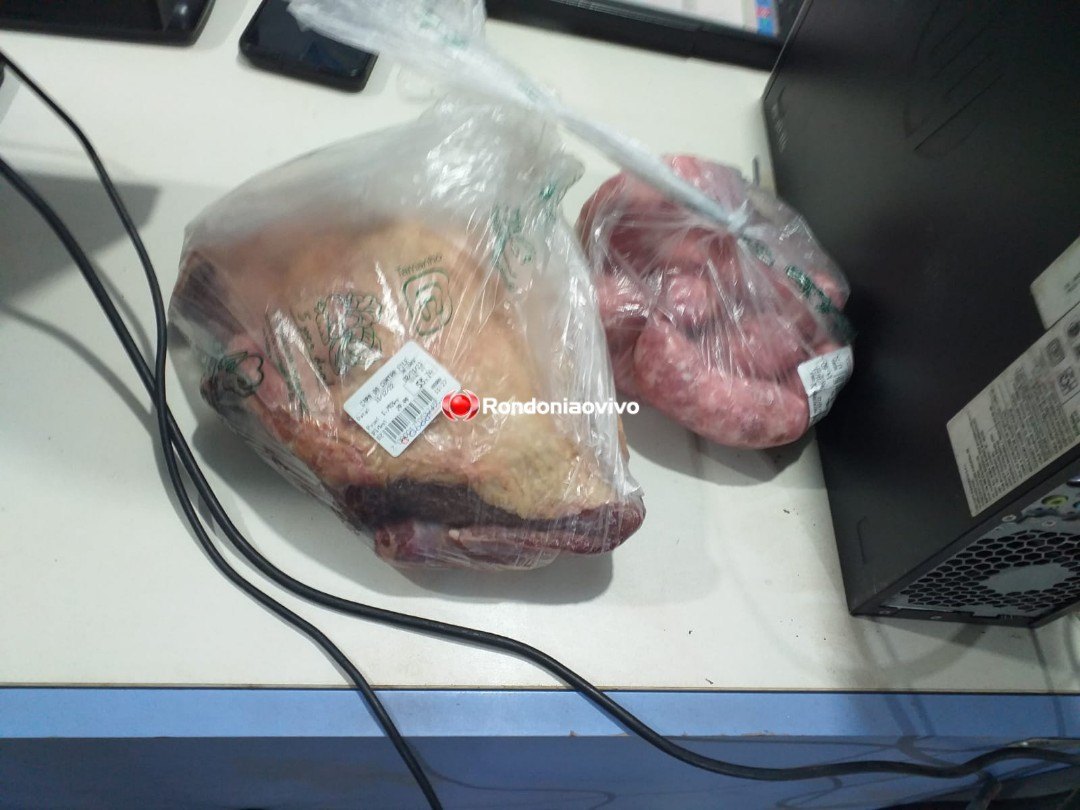 RÉVEILLON CANCELADO: Homem é preso furtando carne para churrasco em supermercado 