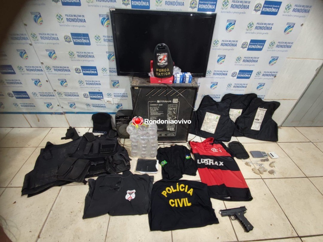 ARRASTÃO: Após roubos, bandidos são presos com farda da PC e coletes balísticos 