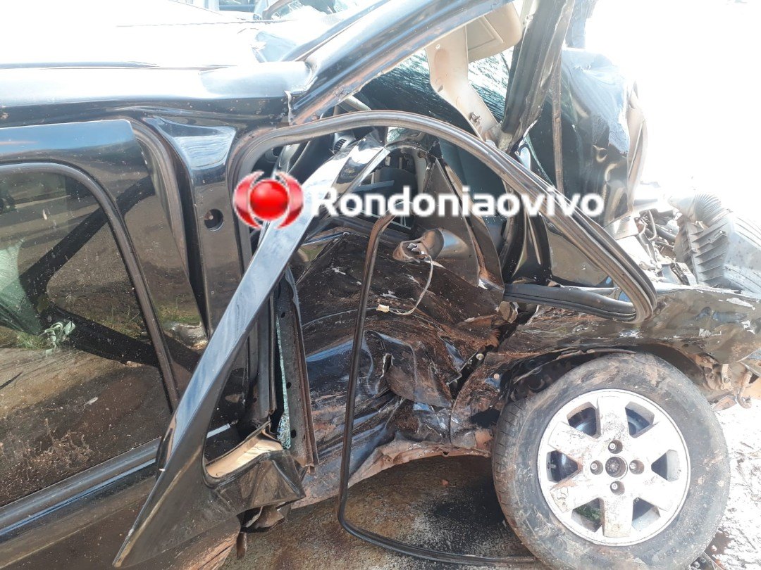 FORTE COLISÃO: Vídeo mostra acidente que matou tenente da Polícia Militar em Porto Velho